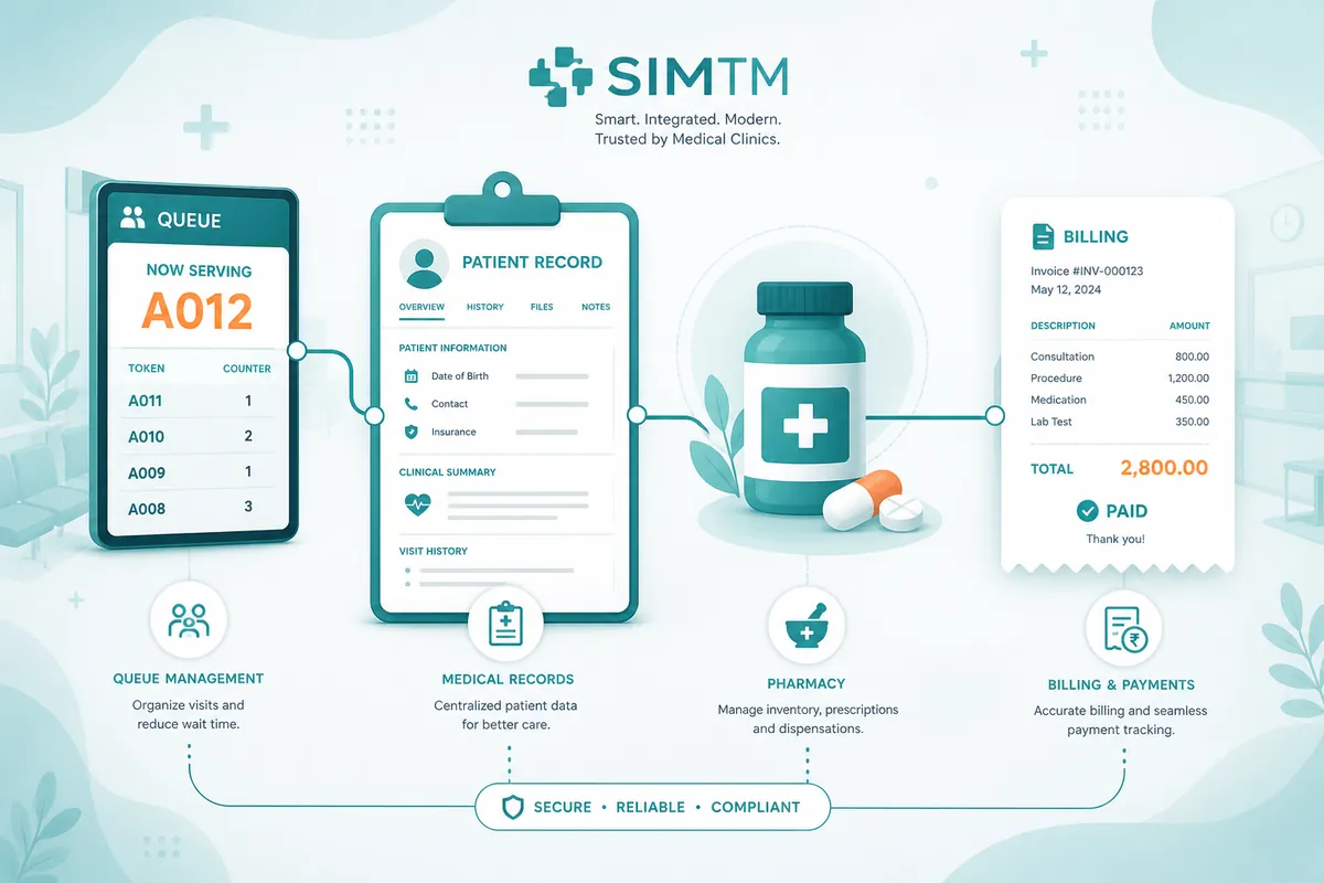 Alur operasional klinik terintegrasi di SIMTM